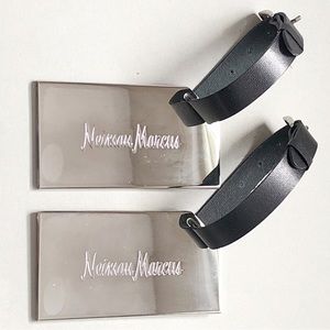 Vintage “New” Neiman Marcus Silver Luggage Tags